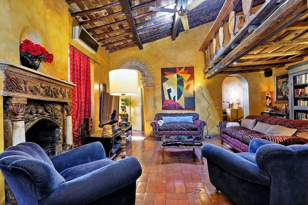 Spectacular Luxury Flat In Trastevere Rome Bagian luar foto